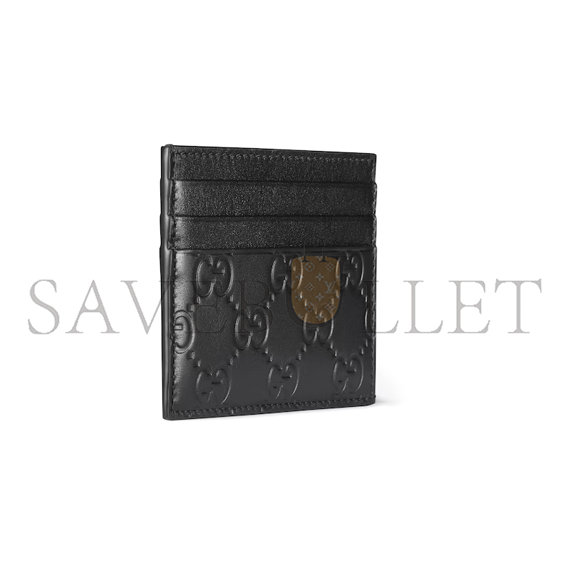 GUCCI GG EMBLEM CARD CASE 850187 (10*8cm) GUCCI GG EMBLEM CARD CASE 850187 (10*8cm)